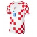 Billige Kroatien Luka Modric #10 Hjemmebane Fodboldtrøjer VM 2022 Kortærmet